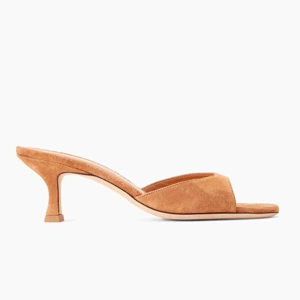 NEW: Staud Brigitte Suede Mule Tan: EU 39 (box included)